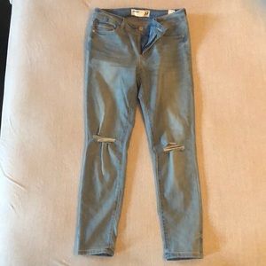 Garage high waisted ripped jeans